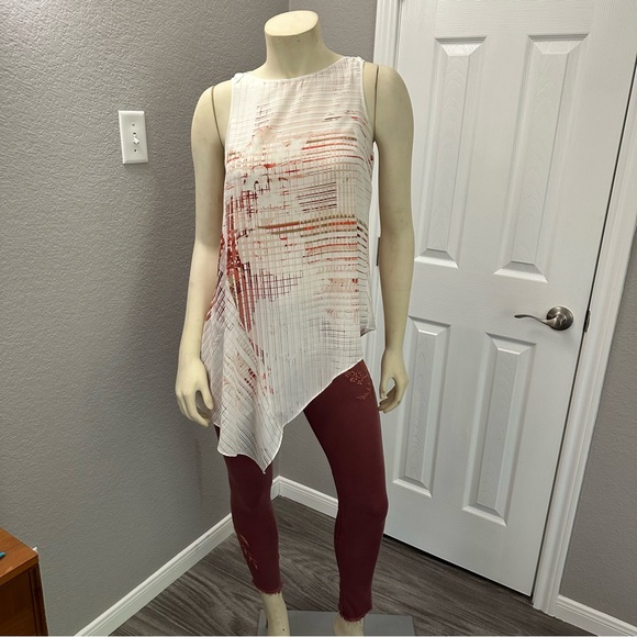 Express High Rise Supersoft Rose Gold Embroidered Stretchy Leggings Sz 0 or 2 - Picture 12 of 13